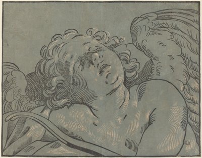 Cupido addormentato da Bartolomeo Coriolano after Guido Reni
