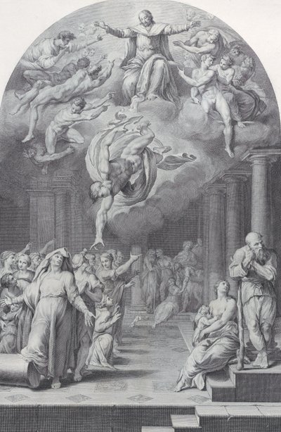 Tavola 40: la divisione degli eletti dai reprobi, 1756 da Bartolomeo Crivellari, Gabriel Söderling