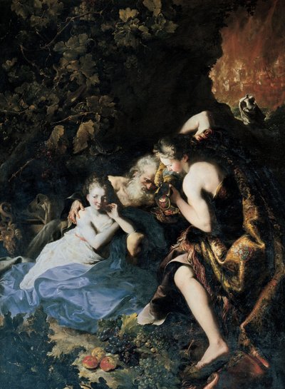 Lot e le sue figlie da Bartolomeo Guidobono