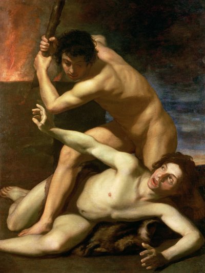 Caino che uccide Abele, c.1610 da Bartolomeo Manfredi