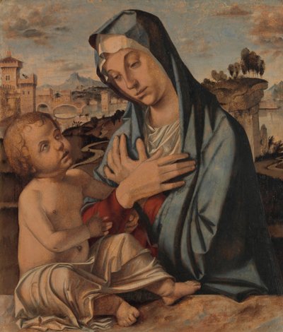 Madonna che adora il Bambino da Bartolomeo Montagna