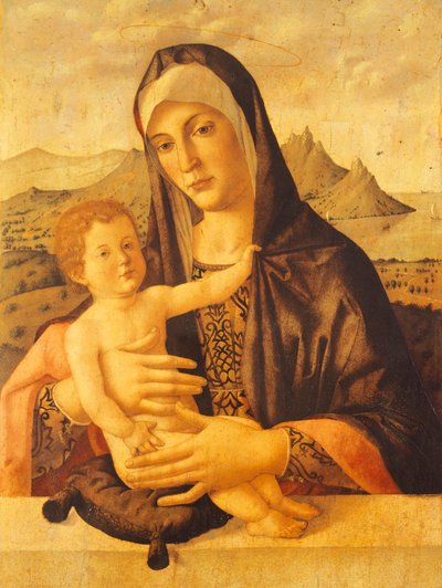 Madonna con Bambino seduta, di Bartolomeo Montagna (circa 1450-1523) da Bartolomeo Montagna