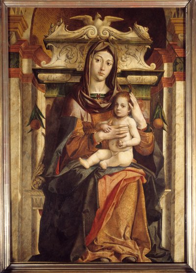 La Vergine e il Bambino Dipinto di Bartolomeo Montagna da Bartolomeo Montagna