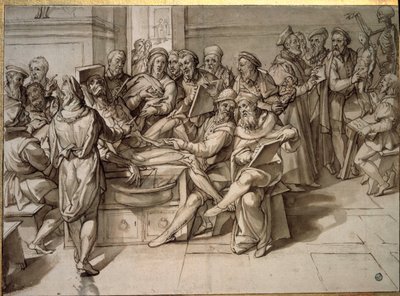Lezione di anatomia tenuta da Michelangelo Buonarroti da Bartolomeo Passarotti