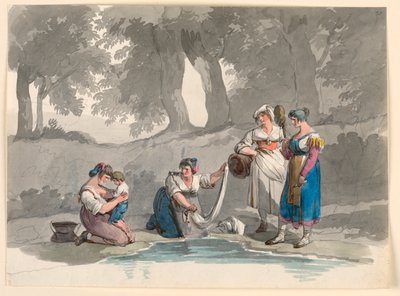 A un Ruscello nelle Montagne Vicino a Roma da Bartolomeo Pinelli