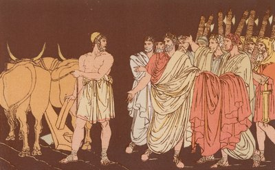 Cincinnato chiamato a essere dittatore da Bartolomeo Pinelli