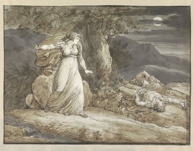 Colma scopre i corpi morti di Salgar e suo fratello da Bartolomeo Pinelli