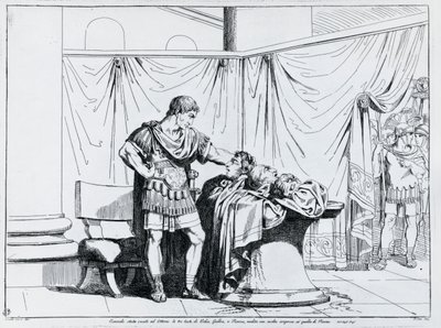 Morte di Piso, incisione di Bartolomeo Pinelli (1781-1835), da Istoria dell
