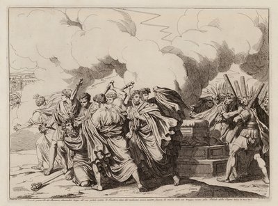 Morte di Romolo (acquaforte) da Bartolomeo Pinelli