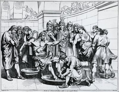 Morte di Seneca, incisione di Bartolomeo Pinelli (1781-1835), da Istoria dell