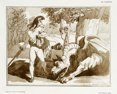 Giasone che addormenta il drago che custodisce il Vello d
