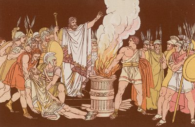 Muzio Scevola davanti a Lars Porsenna da Bartolomeo Pinelli