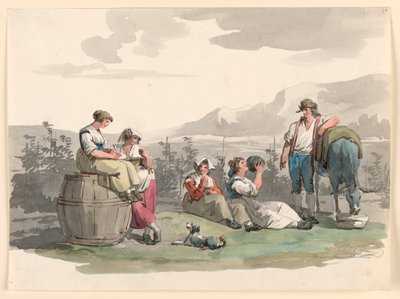 Riposo durante la vendemmia da Bartolomeo Pinelli