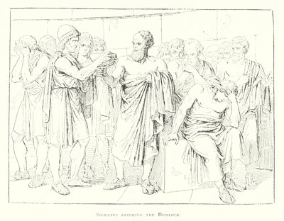 Socrate beve la cicuta (litografia) da Bartolomeo Pinelli