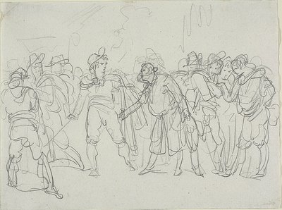 Studio per Meo Patacca da Bartolomeo Pinelli