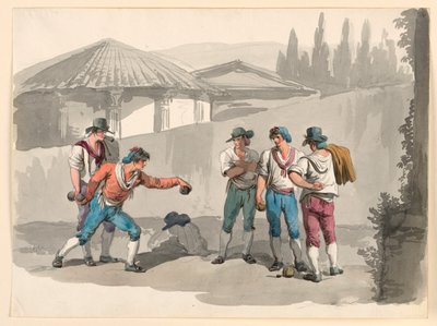 Il gioco delle bocce da Bartolomeo Pinelli