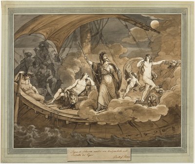 Il sogno di Telemaco, da Le avventure di Telemaco, Libro 4 da Bartolomeo Pinelli