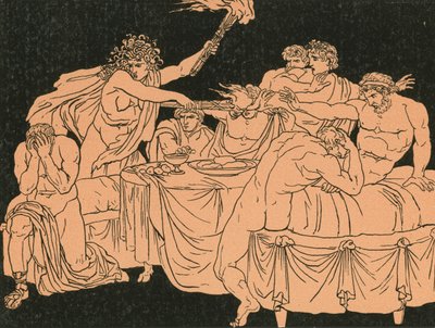 La furia al banchetto da Bartolomeo Pinelli