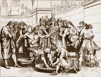 Il filosofo romano Seneca (Lucio Anneo Seneca, 4 a.C.-65 d.C.), accusato di partecipare a una cospirazione contro l