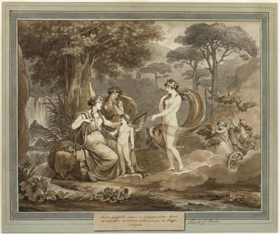 Venere presenta Cupido a Calipso, dal libro 7 delle "Avventure di Telemaco" da Bartolomeo Pinelli