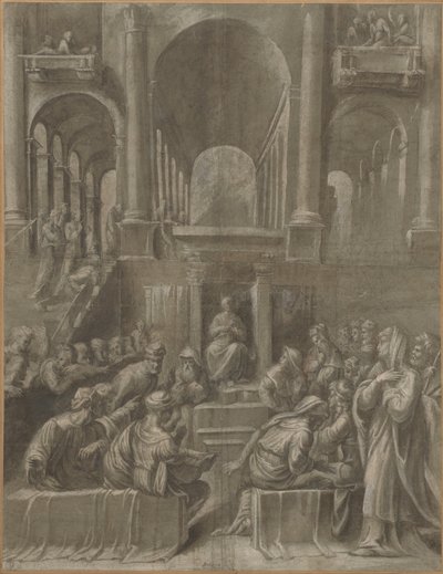 Cristo tra i dottori da Bartolomeo Ramenghi
