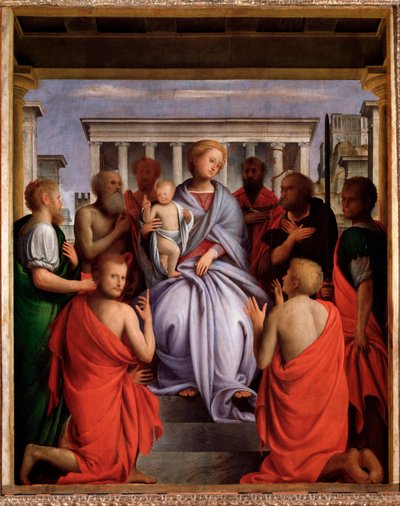 Madonna col Bambino e otto santi da Bartolomeo Suardi Bramantino