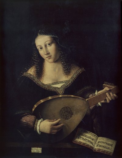 Suonatore di liuto da Bartolomeo Veneto