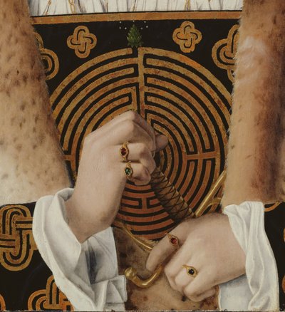 Ritratto di un uomo, dettaglio delle mani da Bartolomeo Veneto