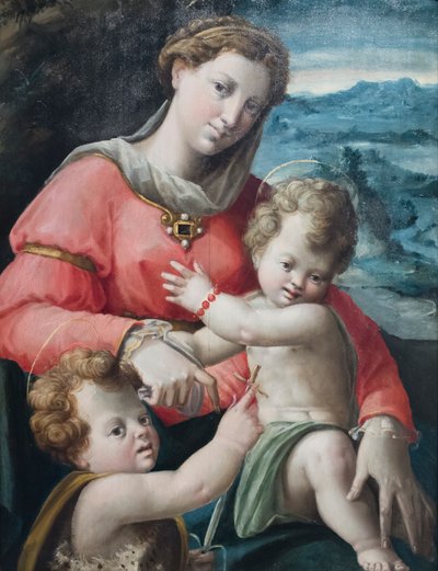 Madonna con Bambino e il giovane San Giovanni da Bartolomeo called Bagnacavallo Ramenghi