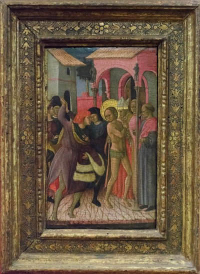 San Francesco si spoglia dei suoi vestiti e rinuncia ai beni di suo padre Pietro di Bernardone da Bartolomeo di Tommaso da Foligno