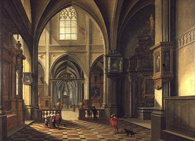 Interno di una cattedrale da Bartolomeus van Bassen
