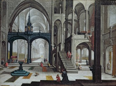 Processione in una Cattedrale da Bartolomeus van Bassen