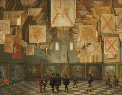 La Ridderzaal del Binnenhof durante la Grande Assemblea del 1651 da Bartolomeus van Bassen