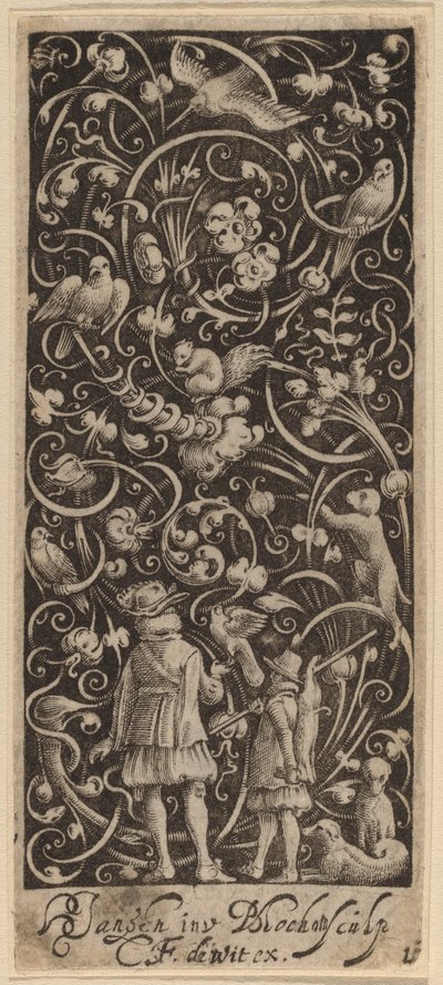 Ornamento con Fogliame e Uccelli da Bartolomeus van Lochom after Hans Janssen