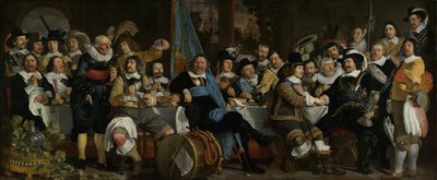 Banchetto della Gilda dei Balestrieri per la Celebrazione del Trattato di Münster, 1648 da Bartolomeus van der Helst