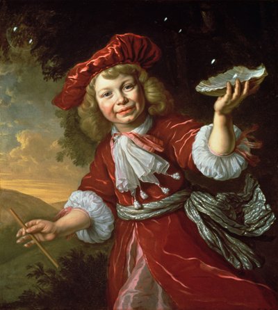 Homo Bulla: Un ragazzo che soffia bolle, c.1665 da Bartolomeus van der Helst