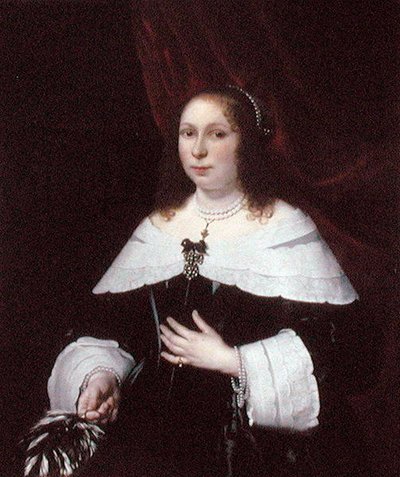 Signora in nero, c.1640 da Bartolomeus van der Helst