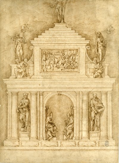 Progetto per le sepolture di Leone X e Clemente VII da Bartolommeo Bandinelli
