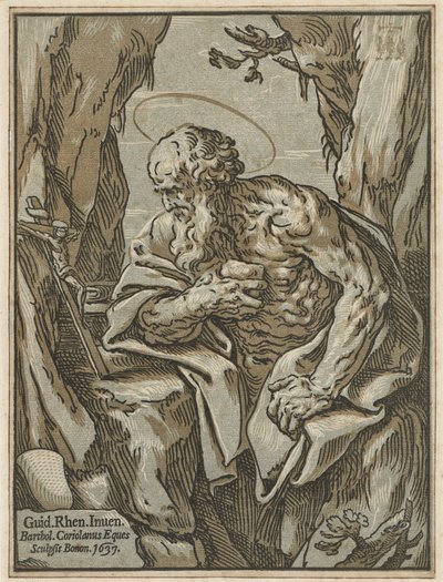 San Girolamo, dopo Guido Reni, 1637 da Bartolommeo Coriolano