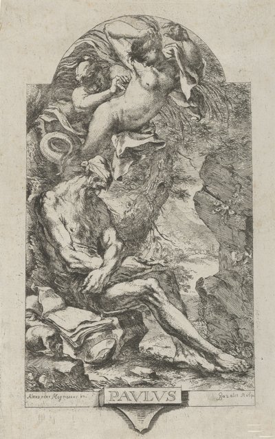 San Paolo di Tebe tentato da un demone, dopo Magnasco, ca. 1720-30 da Bartolommeo Gazalis