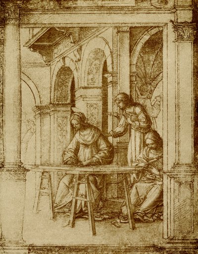 La Vergine Maria al lavoro da Bartolommeo Suardi Bramantino