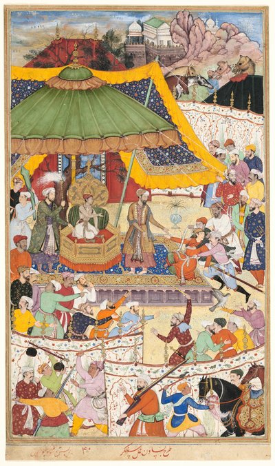 Il giovane imperatore Akbar arresta l