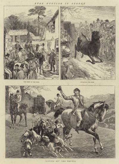 Caccia al cervo nel Surrey da Basil Bradley