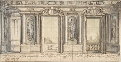 Progetto per una decorazione murale dipinta per Palazzo Massimo all