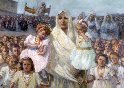 Processione delle vergini di Rapino da Basilio Cascella