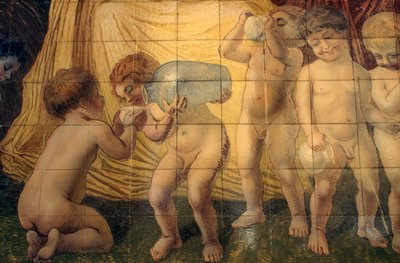 Putti che bevono acqua termale da Basilio Cascella