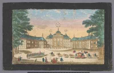 Vista della facciata del Palazzo Huis ten Bosch a L