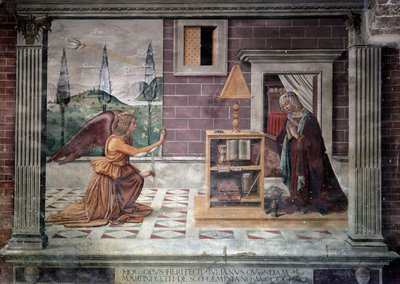 Vergine annunziata da Bastiano Mainardi
