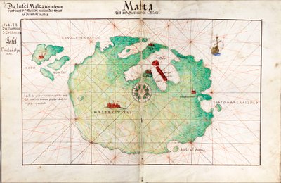 Mappa di Malta da Battista Agnese