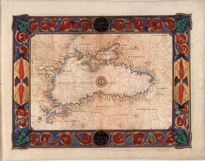 Mappa del Mar Nero comprendente parte dell